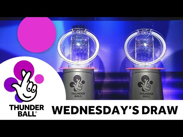 The National Lottery ‘Thunderball’ draw results from Wednesday 13th April 2016