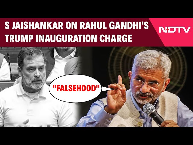 Rahul Gandhi In Parliament Today | "Falsehood": S Jaishankar On Rahul's Trump Inauguration Charge