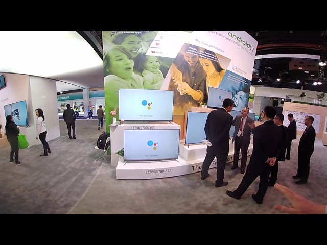 Haier's smart home booth at CES 2018 - 360 video