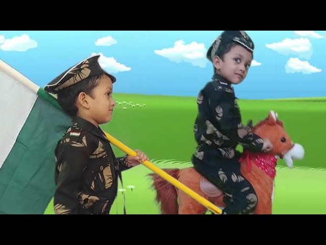 Nanha Munna Rahi hoon full song | Hindi Patriotic song for kids | Independance day song - Kukus