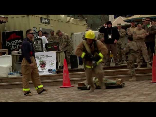 Camp Eggers Holds Combat Firefighter Challenge