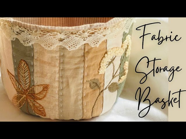 Upcycle Fabric Scraps into Storage Basket | DIY