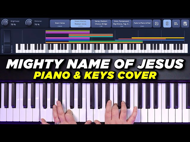 Mighty Name of Jesus Piano & Keys Playthrough - The Belonging Co - Song Specific Patch Sunday Keys