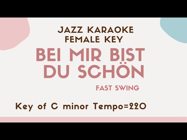 Bei Mir Bist Du Schön - The Andrew sisters [sing along instrumental JAZZ KARAOKE music with lyrics]