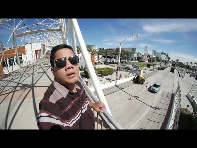 Mantaps.. pertama kali keluar jalan-jalan di downtown long beach los angeles amerika.