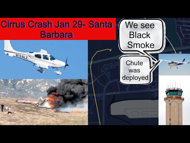 A Cirrus SR22 crashes at Santa Barbara Municipal Airport (SBA/KSBA) What went Wrong?? ATC Audio!