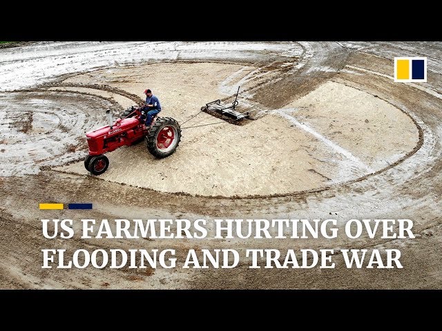 US farmers hurting over flooding and trade war