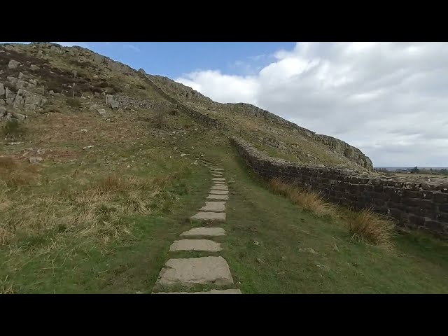 Hadrian's Wall, Steel Rigg to Sycamore Gap part 1. 3D VR 180 for VR headsets.