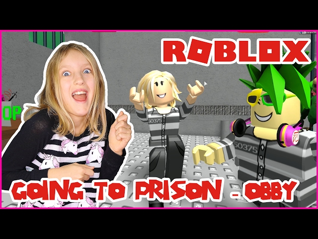 Going to Prison in an OBBY!  Escape the Prison + Rob The Bank OBBY