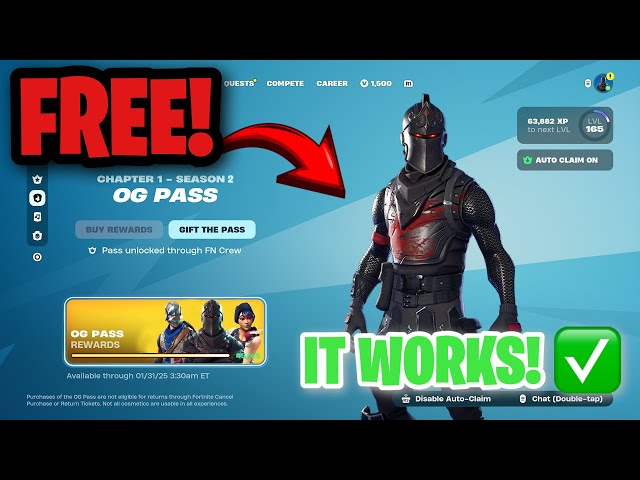 How to get the NEW SEASON 2 OG PASS for FREE in FORTNITE! (Fortnite Chapter 1 Season 2 Battlepass)