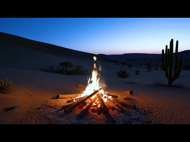 Relaxing Campfire Sounds - Burning Campfire & Crackling Fire Sounds (NO MUSIC)