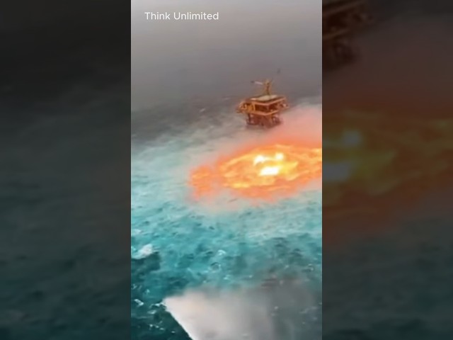 Boom! Watch This Oil Rig Get Destroyed!