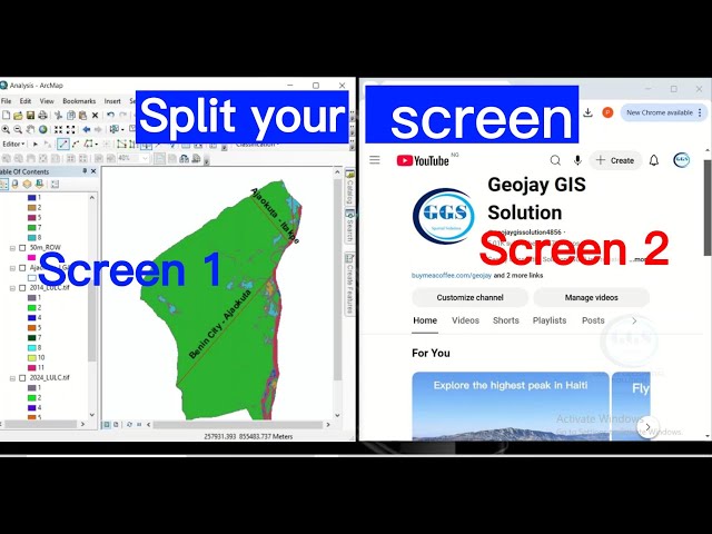 Split screen into 2 in Windows | Divide your screen