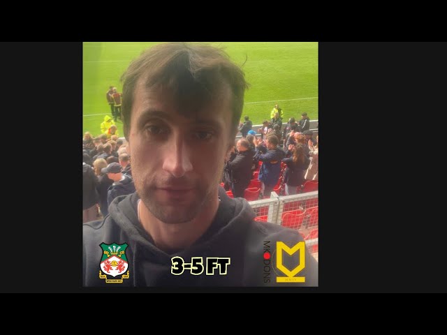 MK Dons put 5 past Wrexham | Wrexham vs MK Dons Vlog