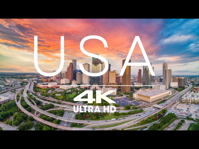 USA 4K Ultra HD 60fps By Drone  Nature's Beauty & Cinematic Music