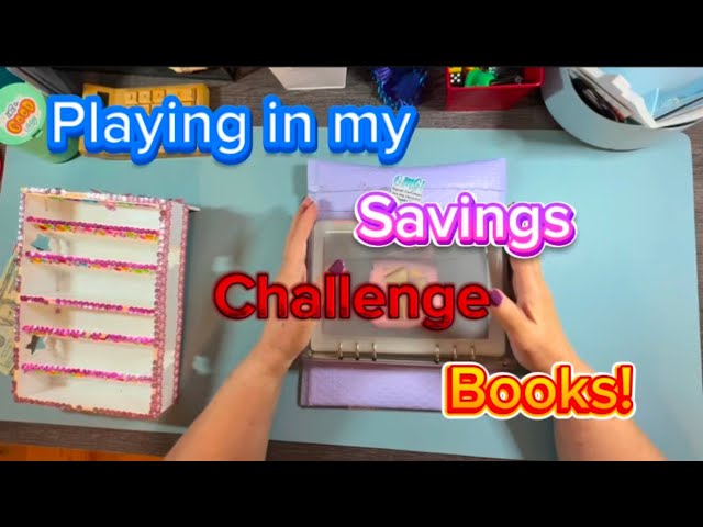 Playing in  my Savings Challenge Books/ using them for my sinking fund categories/ #challenge-books!