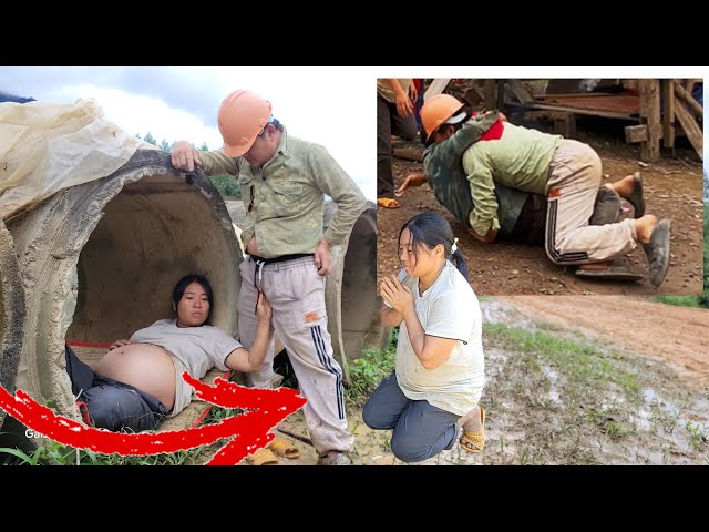 Homeless man takes care of pregnant mute girl who was beaten by her ex-husband. Part 9