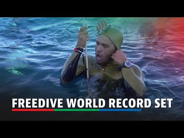 Freedive world record set | ABS-CBN News