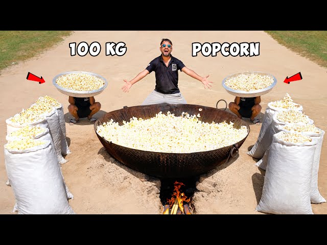 100 Kg Corn = How Much Popcorn ? 🍿