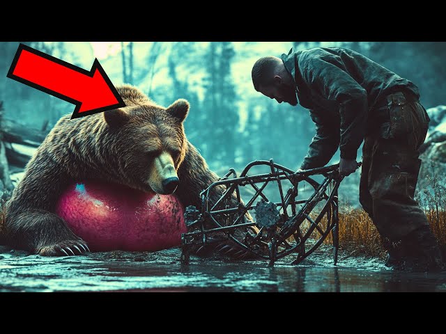 A Pregnant Bear Got Stuck In A Trap… UNTIL A HUNTER MADE A LIFE-CHANGING DECISION!