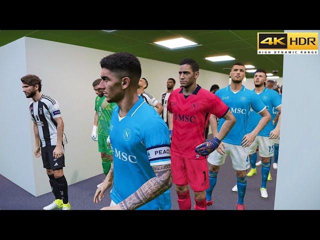 PES 2025 | Napoli vs Juventus | REALISTIC SERIE A AI PREDICTION @ 4K 60FPS HDR