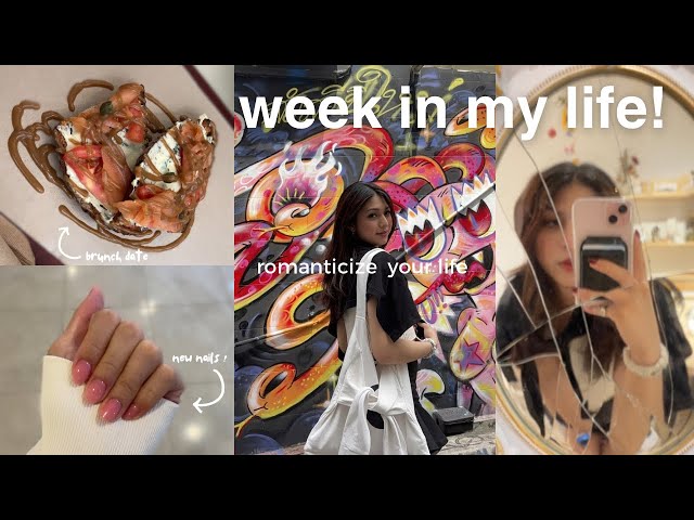 a week in my life ୨ৎ 2025, romanticizing life, exploring aesthetic places, starting youtube