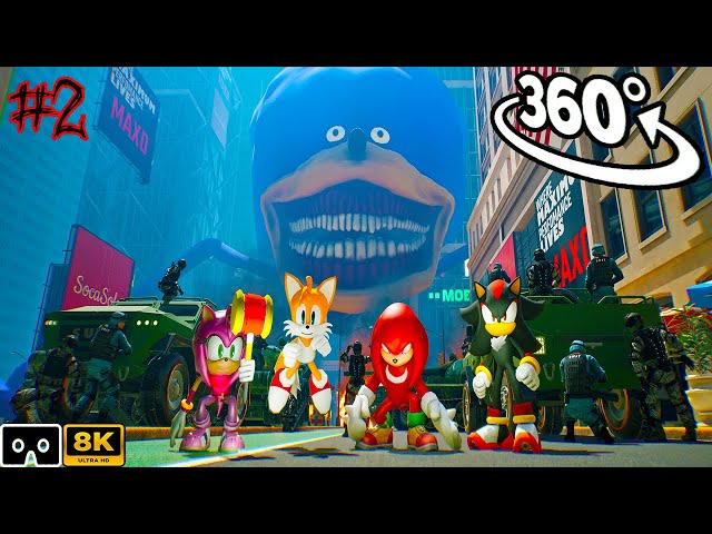 Sonic Tapes 360° VS Knuckles From the Past | Sonic Retribution #2 | Scary VR 360º 8K Animation Film