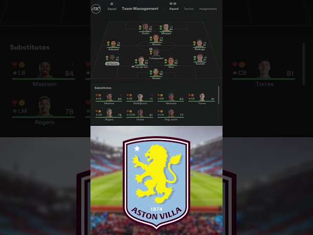 Aston Villa in 6 Seasons in FC 25 Career Mode! #shorts #eafc25 #astonvilla