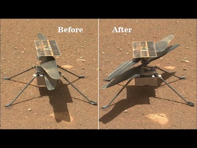 First Flight On MARS   Helicopter Ingenuity Successfully Unlocks Rotor Blade