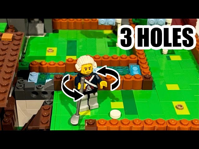 Building a FULLY WORKING Lego Minigolf Course!