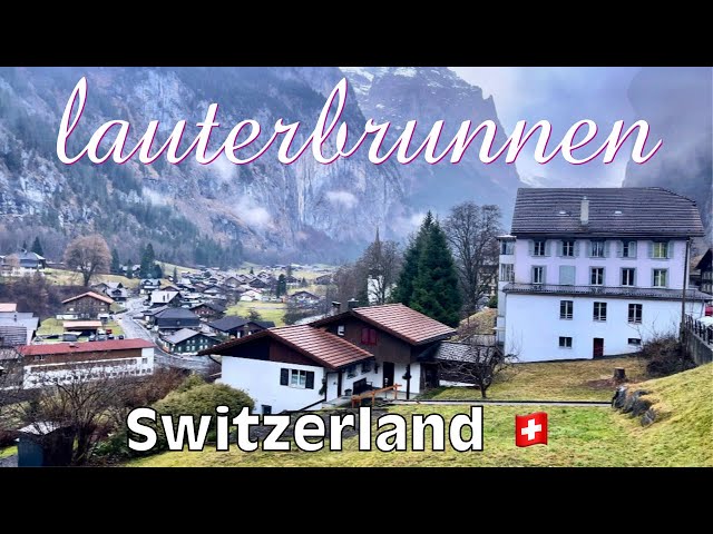 Lauterbrunnen Switzerland, Morning Walk in Swiss Village!