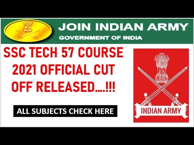 SSC TECH 57 & 28 COURSE CUT OFF OUT | SSC TECH ENTRY 57 & 28 SSB DATES | SSC TECH CUT OFF RELEASED |