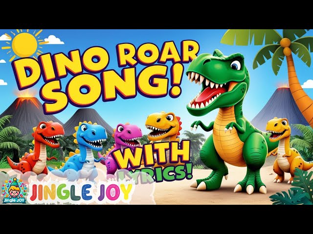 Dino Roar Song with Lyrics | Fun Dinosaur Song for Kids | Cocomelon | JingleJoy