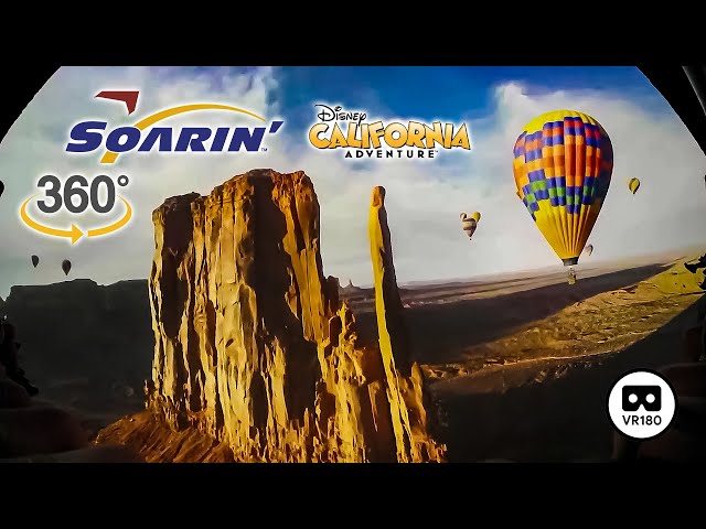 VR 180 Soarin' Around the World On Ride  POV Disney California Adventure 2024 08 09