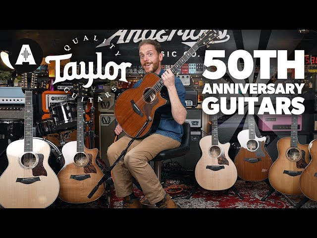 Taylor 50th Anniversary Acoustics! - Premium Guitars, Exotic Woods!