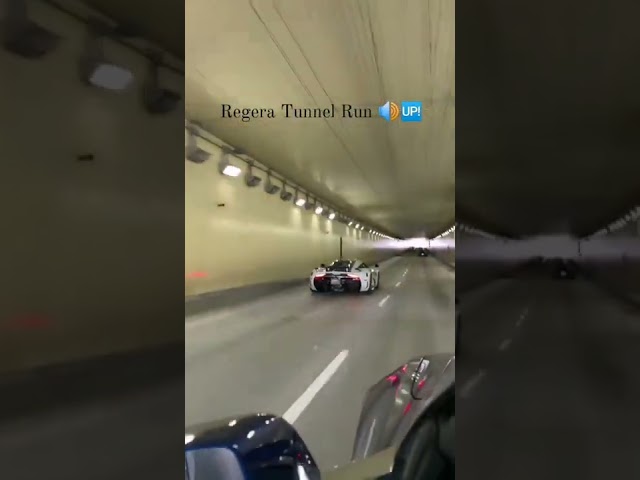 Koenigsegg real sound in Tunnel 🔥#shorts #cars