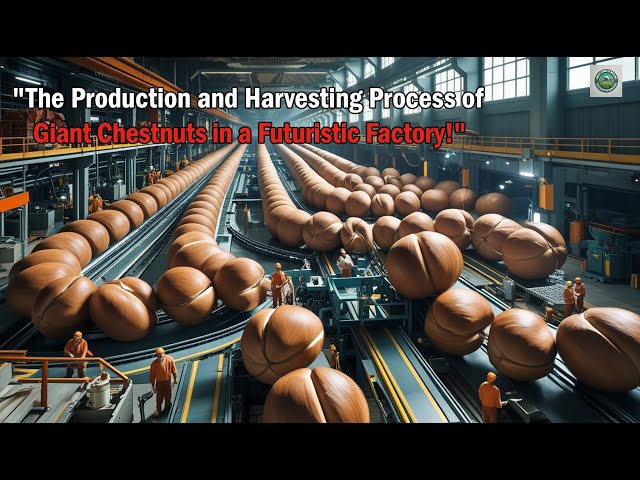 Machine Harvesting Millions of Chestnuts - A Look Inside the Processing Factory |Farming Documentary