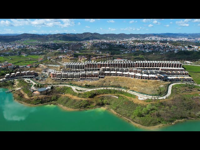 Ndërtimet tek liqeni i Farkës | Tirana 🇦🇱 4k Albania | The constructions at the lake of Farka