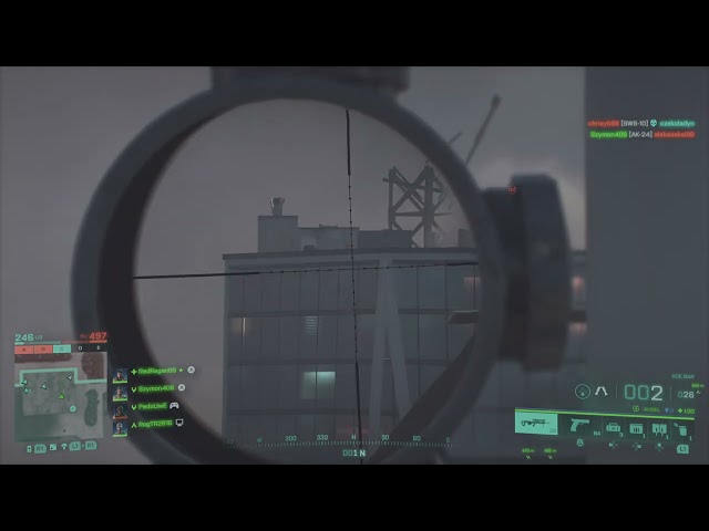 Battlefield 2042 sniper roof top firefight