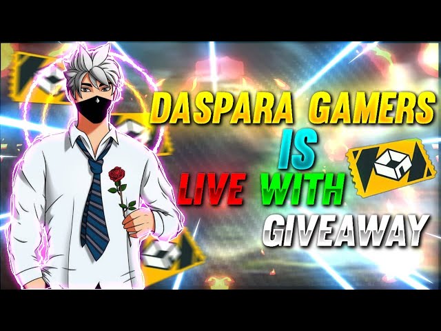 DASPARA GAMERS IS LIVE WITH GIVEAWAY || TEAM CODE || CUSTOM || DIAMOND GIVEAWAY