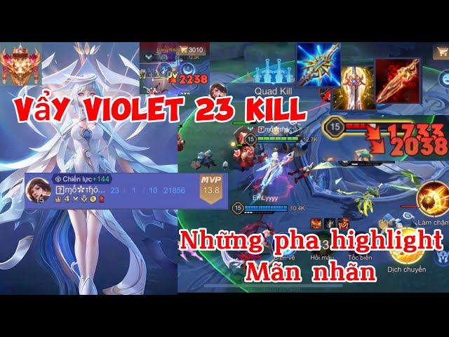 VIOLET THẦN LONG TỶ TỶ Những Pha Highlight xạ thủ liên quân mobile hay nhất hiện tại / top1violet.