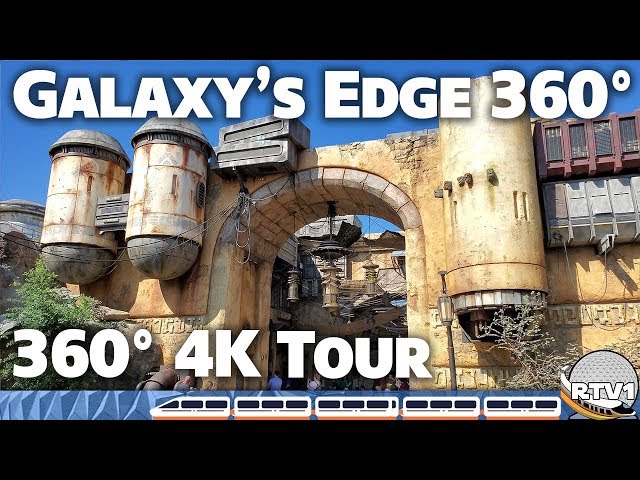 Star Wars Galaxy’s Edge 360 4K Tour & Walkthrough - Disneyland