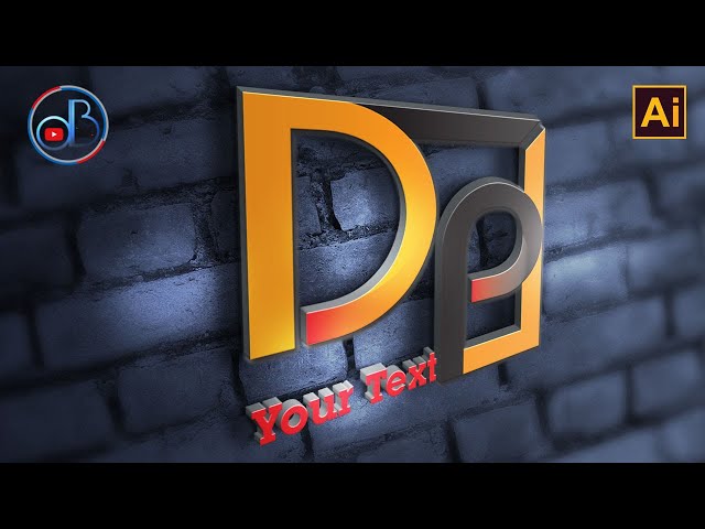 Illustrator Logo Design Tutorial| Mock-up Logo Design Tutorial|DP Logo Design