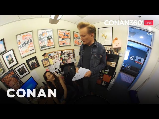 CONAN360° LIVE Highlight: Conan Gives A Tour Of Sona's Desk | CONAN on TBS