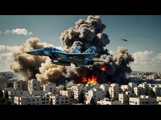 1 Hour Ago! 5 Iranian Fighter Jets Fly to Downtown Tel Aviv, Israel. What Happened?