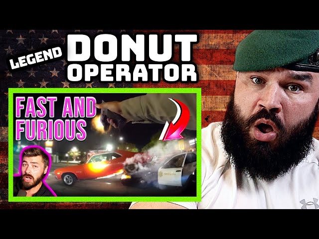 British Marine Reacts To Suspect CRUSHES Cop With Muscle Car! - Donut Operator