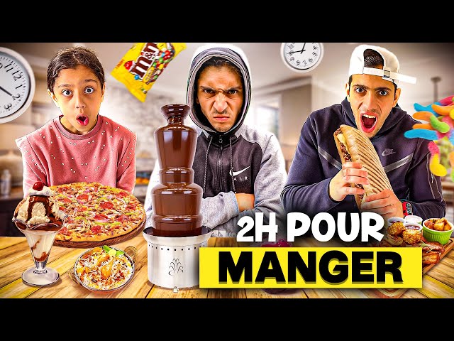 ON A 2 HEURES POUR MANGER TOUT CE QU'ON VEUX ! ( c'est GRAVE dur )