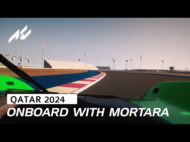 Onboard Lap Edoardo Mortara Lamborghini SC63 | 2024 Qatar 1812 KM | #assettocorsa