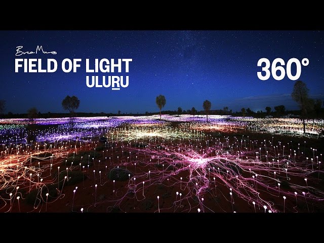 360° Views of Field of Light Uluru