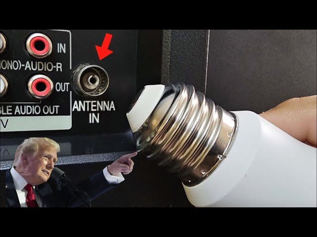 Donald Trump would approve! LED lamp instead of antenna! Watch TV without subscriptions 💡📺